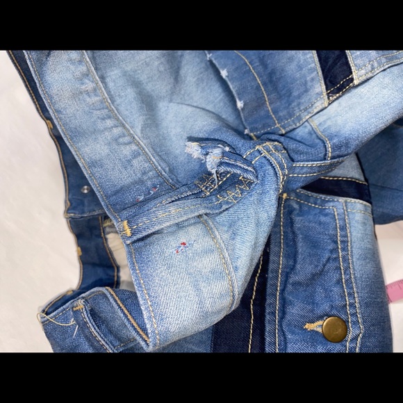 P.O.V jeans with multiple pockets/patchwork/zipper - Picture 6 of 16